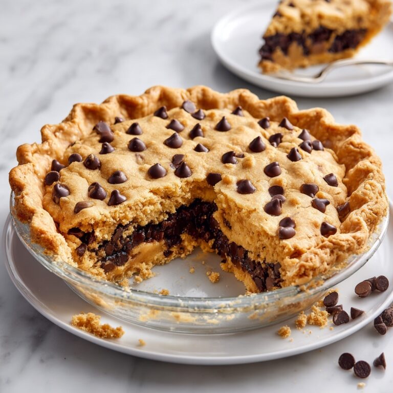 Deep Dish Chickpea Chocolate Chip Cookie Pie Recipe
