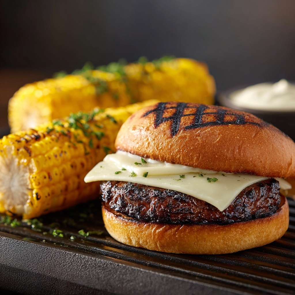 Chipotle Cheddar Chicken Burgers Recipe - Recipe Image