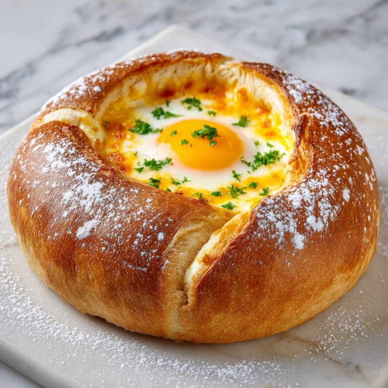 Breakfast Bagel with Egg in the Hole, Avocado, Bacon, and Halloumi Recipe