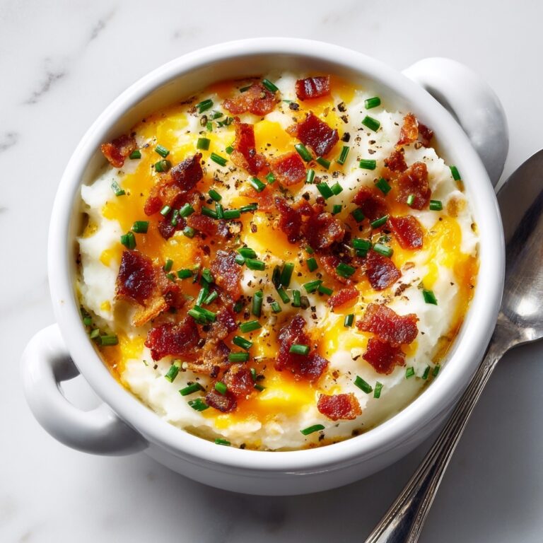 Personalized Cheesy Potato Casserole with Bacon, Broccoli, and Ham Recipe
