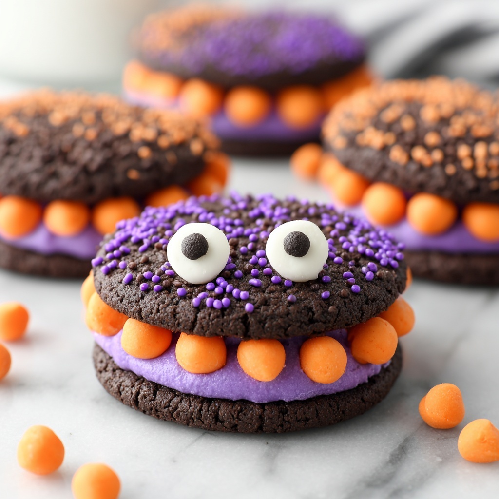 Chocolate Monster Halloween Cookies Recipe - Recipe Image