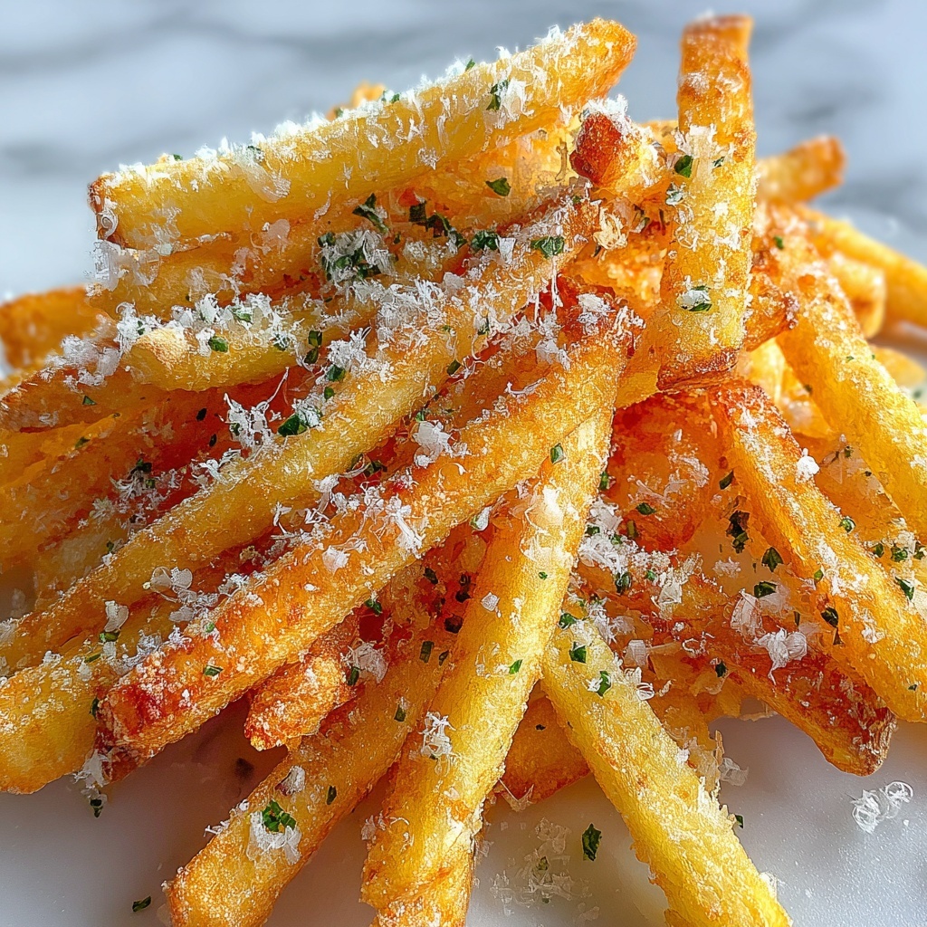 Air Fryer Garlic Parmesan Fries Recipe - Recipe Image