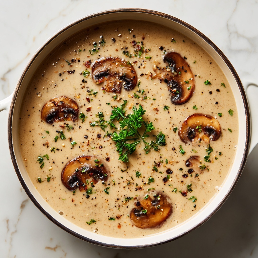 Decadent and Creamy Mushroom Soup Recipe - Recipe Image