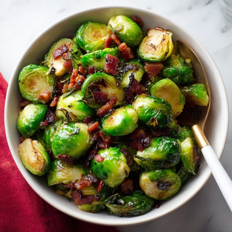 Caramelized Brussels Sprouts with Bacon Jam Recipe