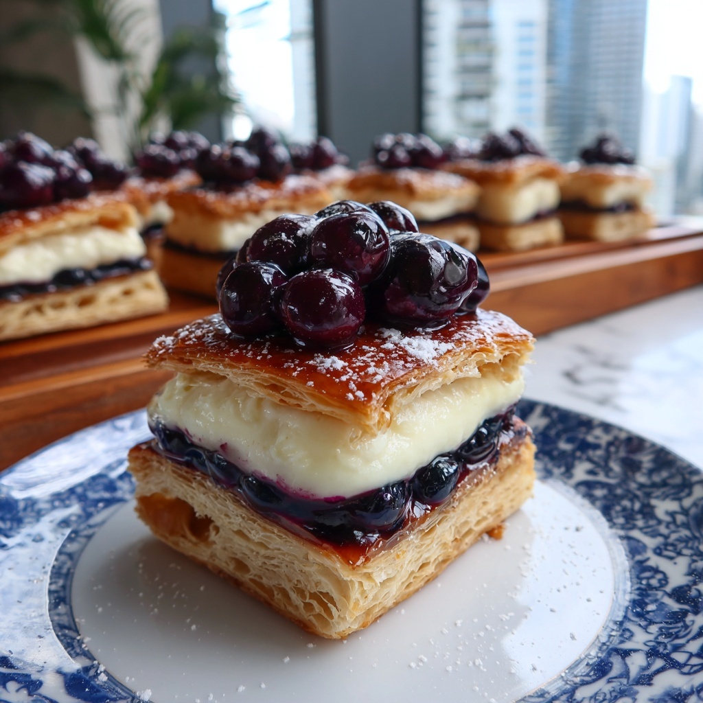 Decadent Blueberry Cream Cheese Danish Recipe - Recipe Image