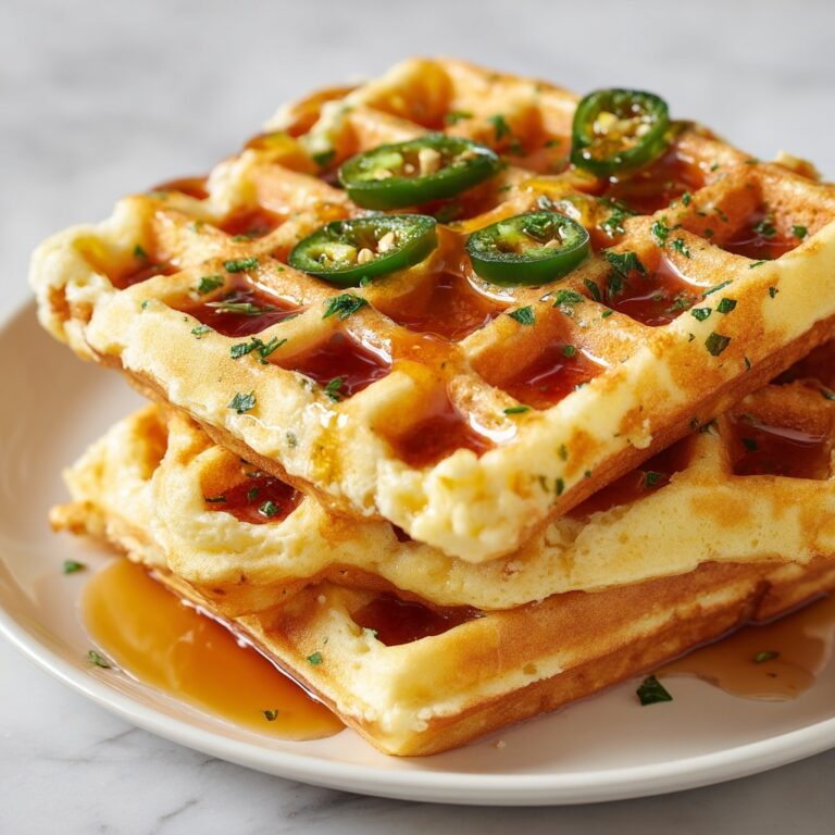 Cheddar Jalapeño Cornbread Waffles Recipe