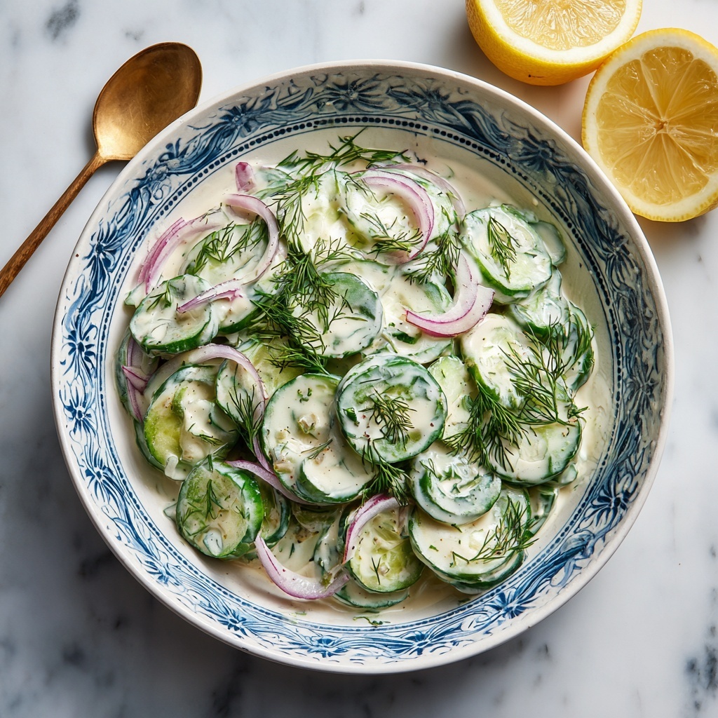 Cool and Creamy Tzatziki Cucumber Salad Recipe - Recipe Image