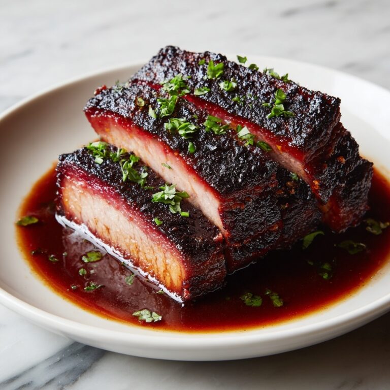 Red Wine and Gelatin Jus Braised Brisket Recipe