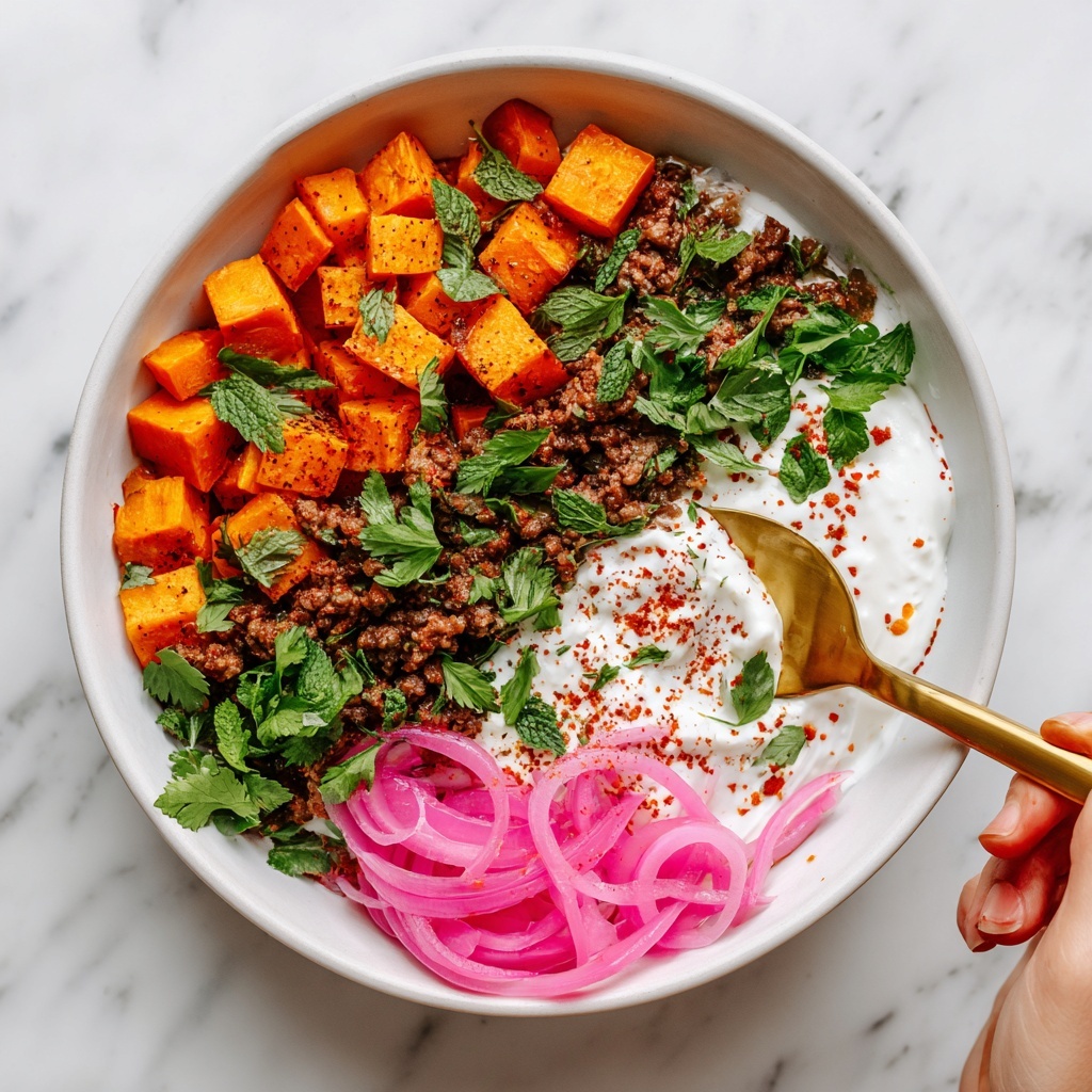 Street Corn Beef and Sweet Potato Bowls Recipe - Recipe Image