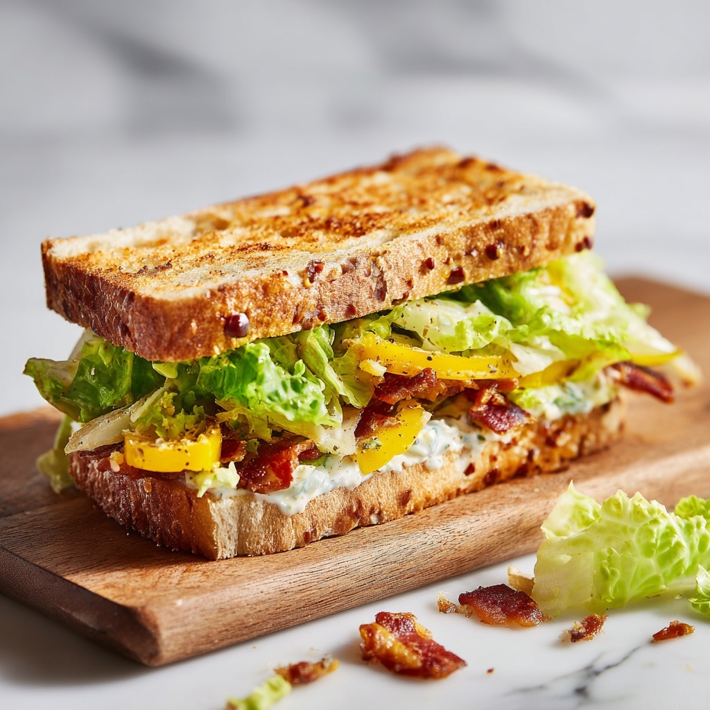 Focaccia Grinder Sandwich with Pesto, Cured Meats, and Fresh Greens Recipe - Recipe Image