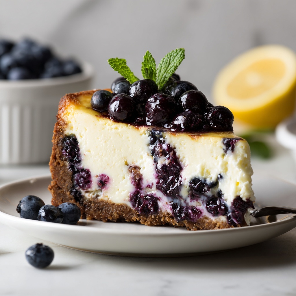 High-Protein Lemon Blueberry Breakfast Bake with Cottage Cheese Recipe - Recipe Image