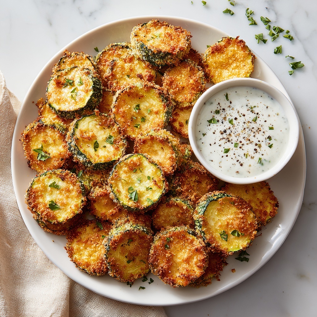 Crispy Baked Zucchini Chips Recipe - Recipe Image