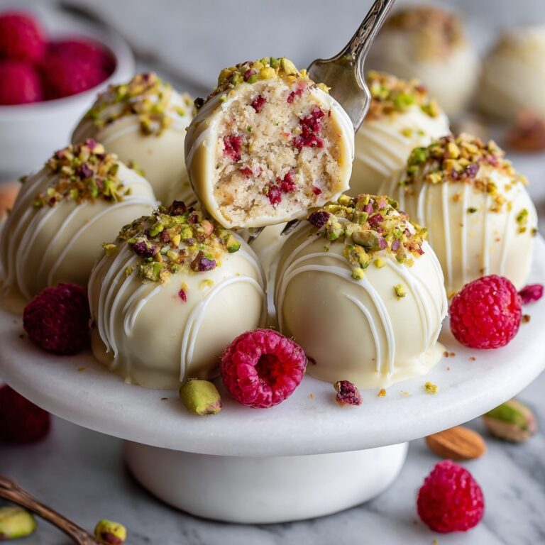 Cranberry Pistachio White Chocolate Truffles Recipe