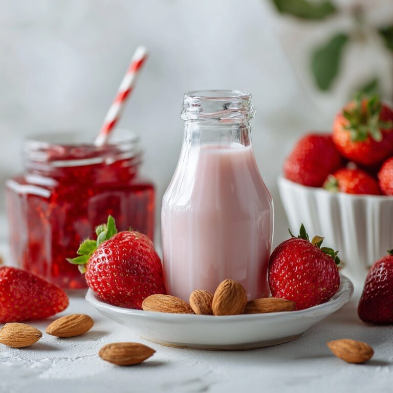 Strawberry Almond Milk Recipe