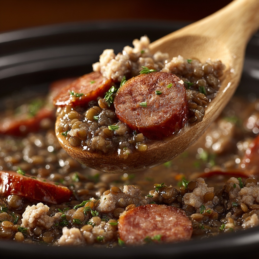 Kielbasa Cowboy Beans Recipe - Recipe Image