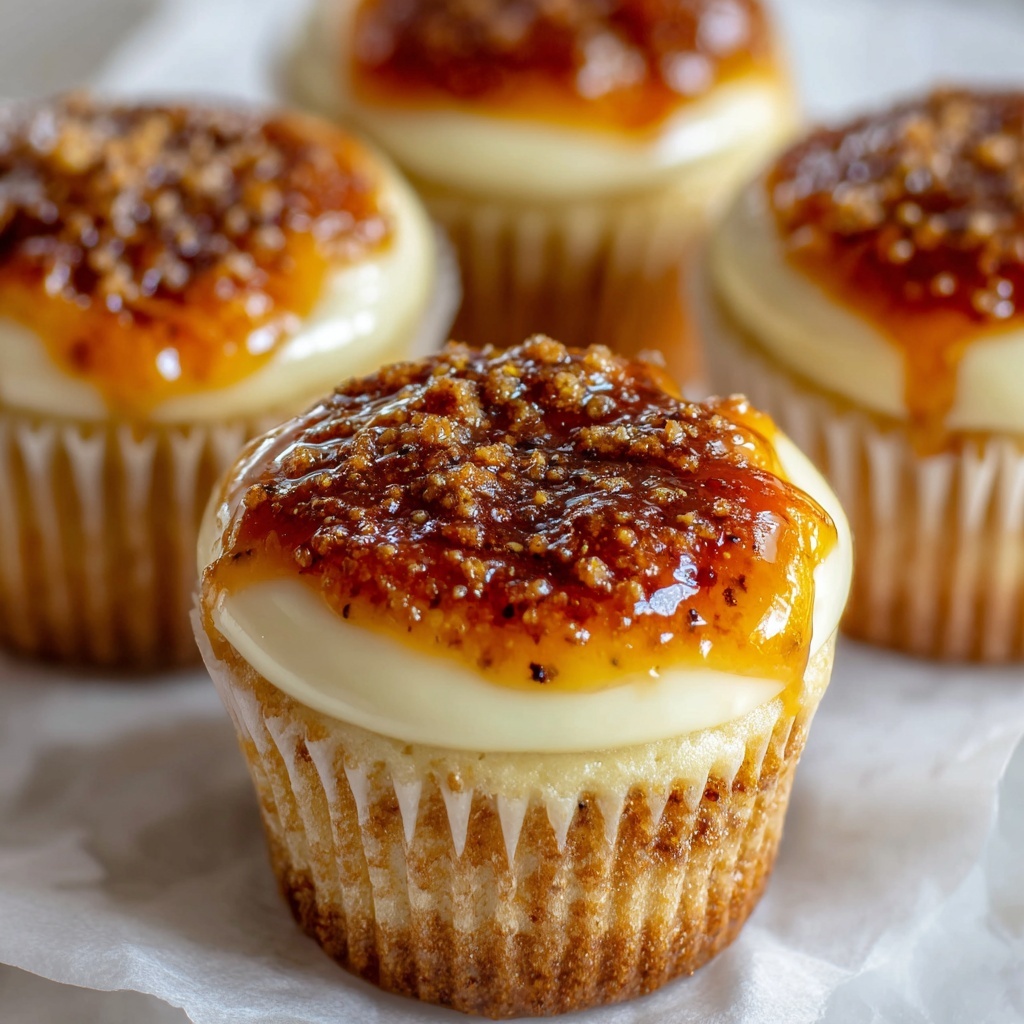 Vanilla Bean Crème Brûlée Cheesecake Cupcakes Recipe - Recipe Image
