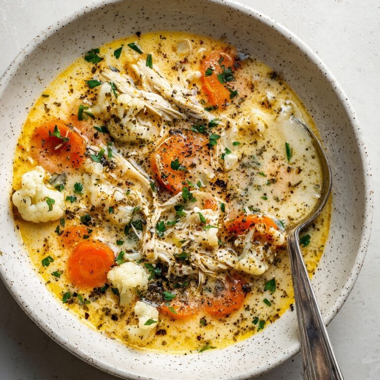 Anti-Inflammatory Cauliflower Chicken Soup Recipe