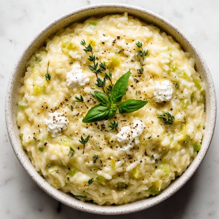 Basil, Leek & Goat Cheese Risotto Recipe