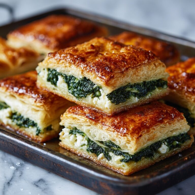 Savory Spinach & Feta Puff Pastry Bites Recipe