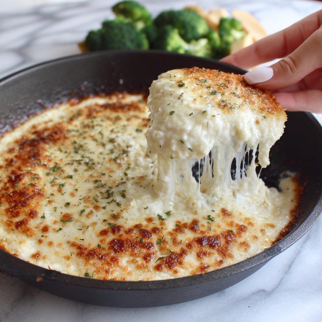 Creamy Chicken Alfredo Dip Recipe - Recipe Image