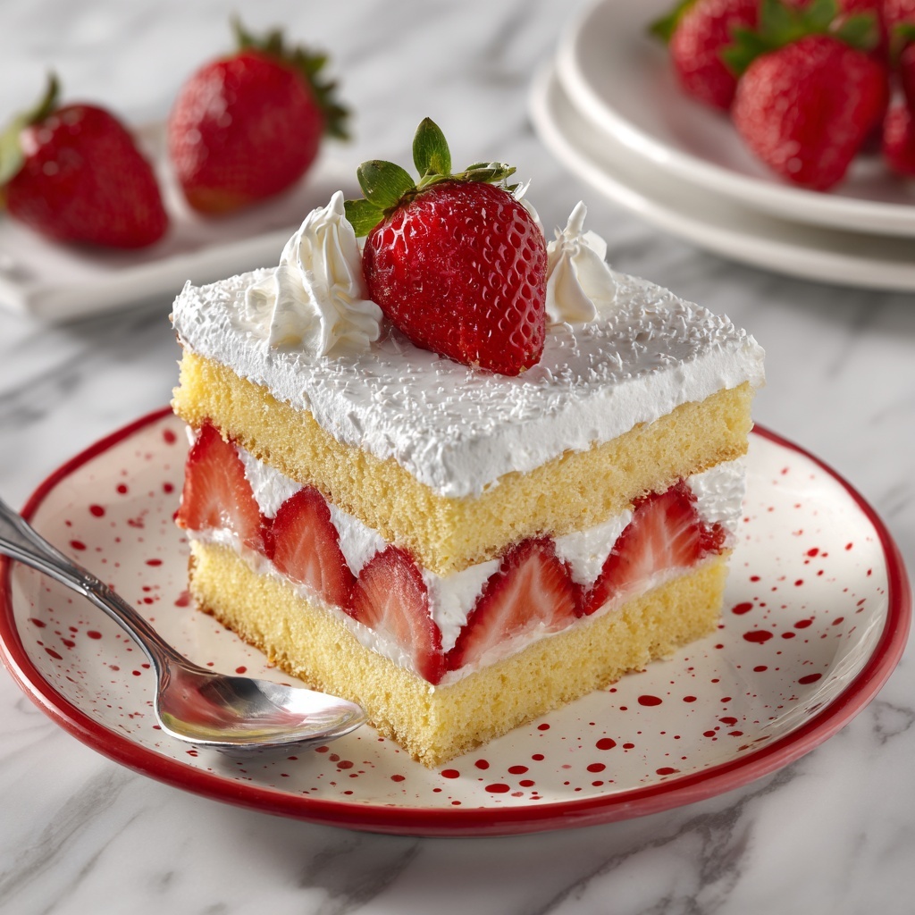 Japanese Strawberry Cake Recipe - Recipe Image