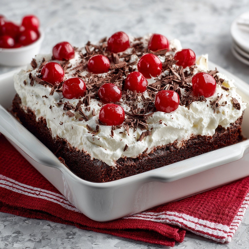 Black Forest Poke Cake Recipe - Recipe Image