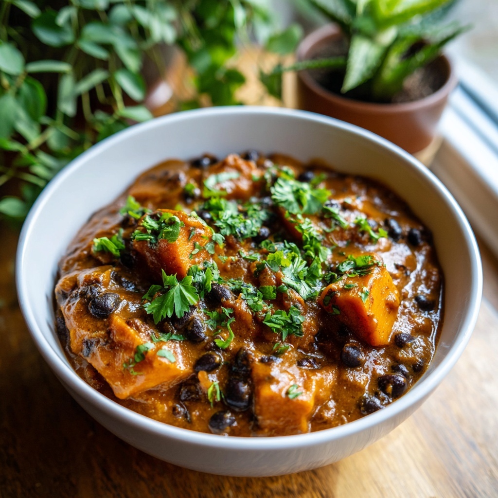 Spiced Sweet Potato and Black Bean Stew Recipe - Recipe Image
