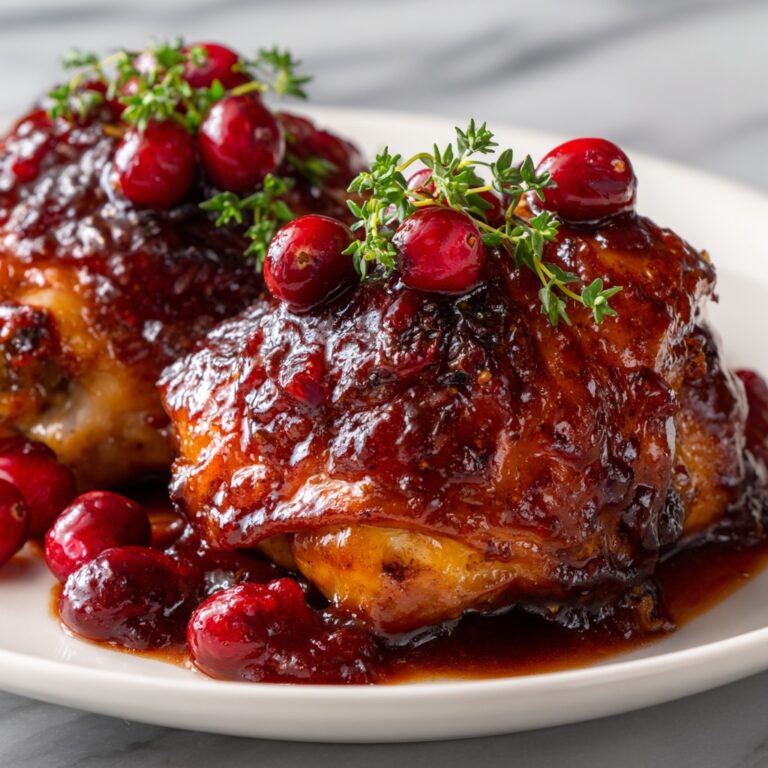 Sweet & Tangy Cranberry Orange Roasted Chicken Recipe