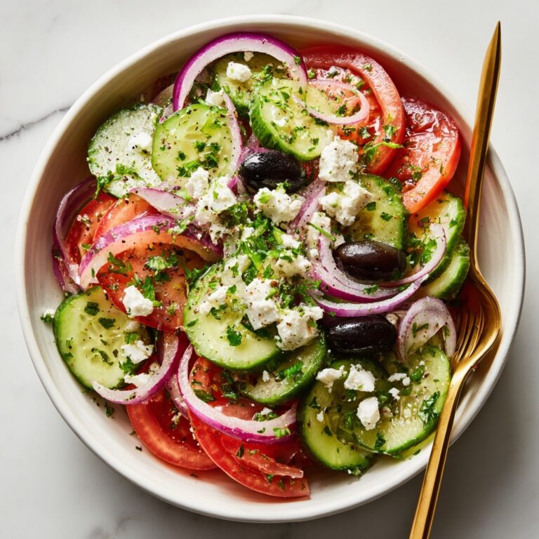 Mediterranean Salad with Feta, Olives, and Fresh Herbs Recipe