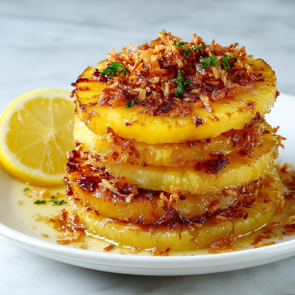 Fried Pineapple with Coconut Crust Recipe - Recipe Image