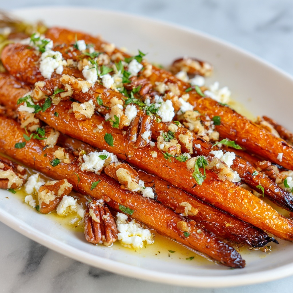 Roasted Carrots with Candied Pecans and Goat Cheese Recipe - Recipe Image