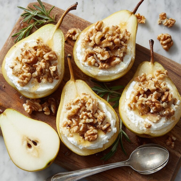 Elegant Blue Cheese Stuffed Pears Recipe