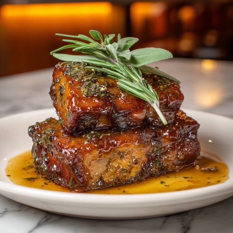 Braised Short Ribs with Red Wine and Herbs Recipe