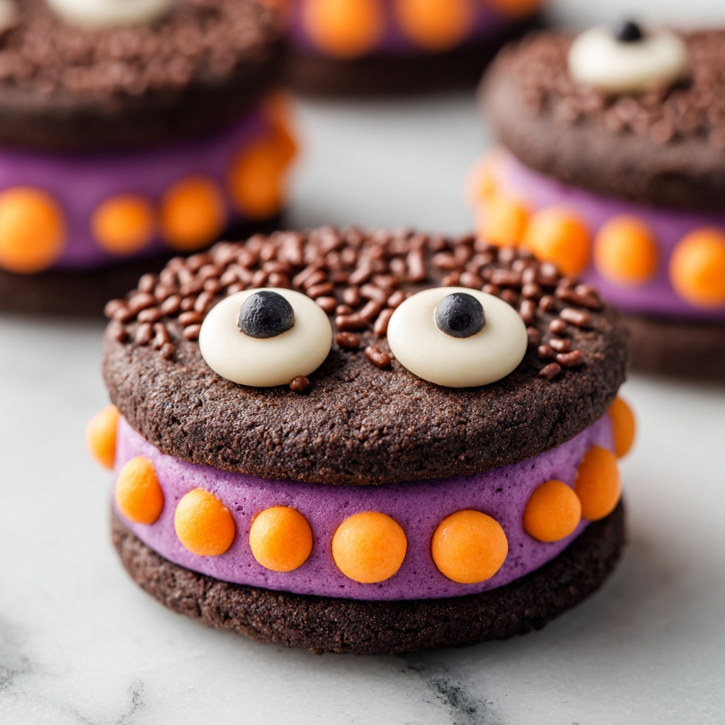 Chocolate Monster Halloween Cookies Recipe - Recipe Image