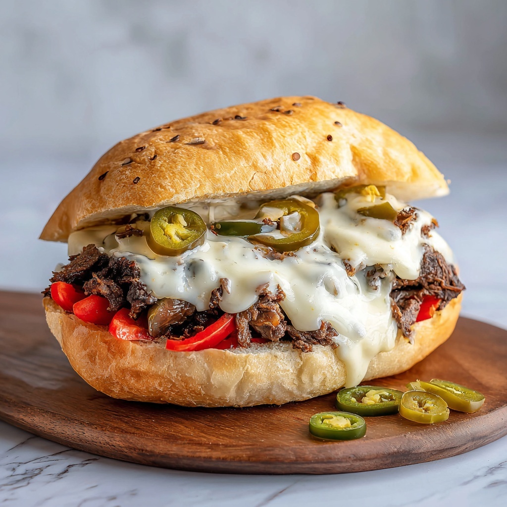 Philly Cheese Steak Burgers Recipe - Recipe Image