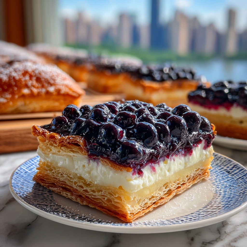 Decadent Blueberry Cream Cheese Danish Recipe - Recipe Image