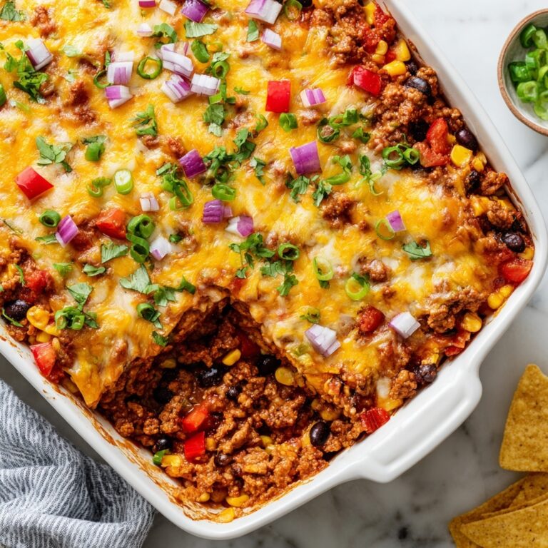 Cheesy Turkey Rice Taco Skillet Recipe