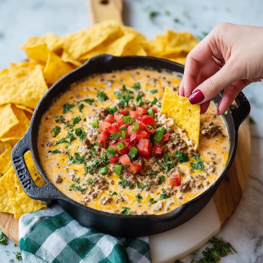 Rotel Dip with Ground Beef and Velveeta Recipe - Recipe Image