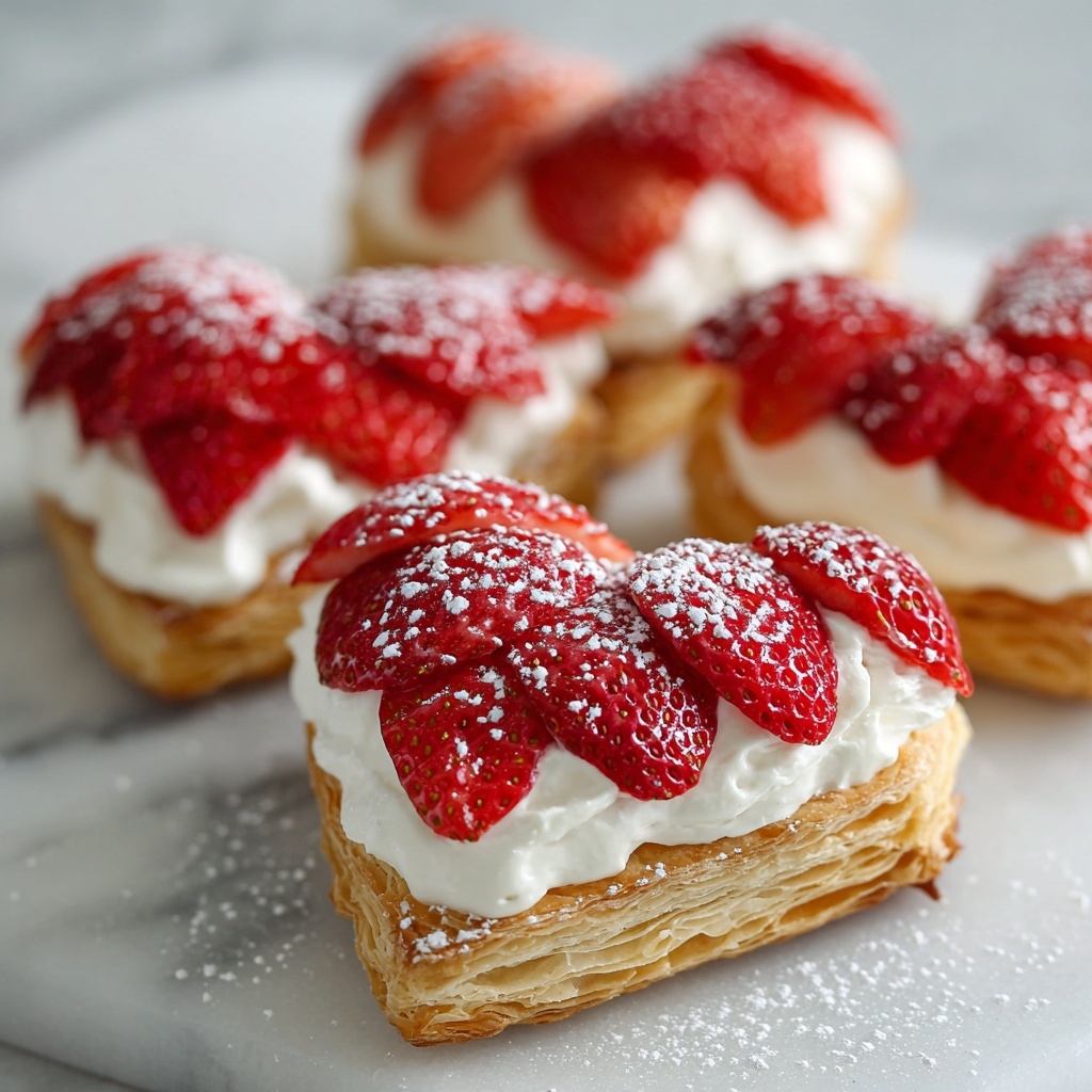 Strawberry Cream Cheese Heart Danishes Recipe - Recipe Image