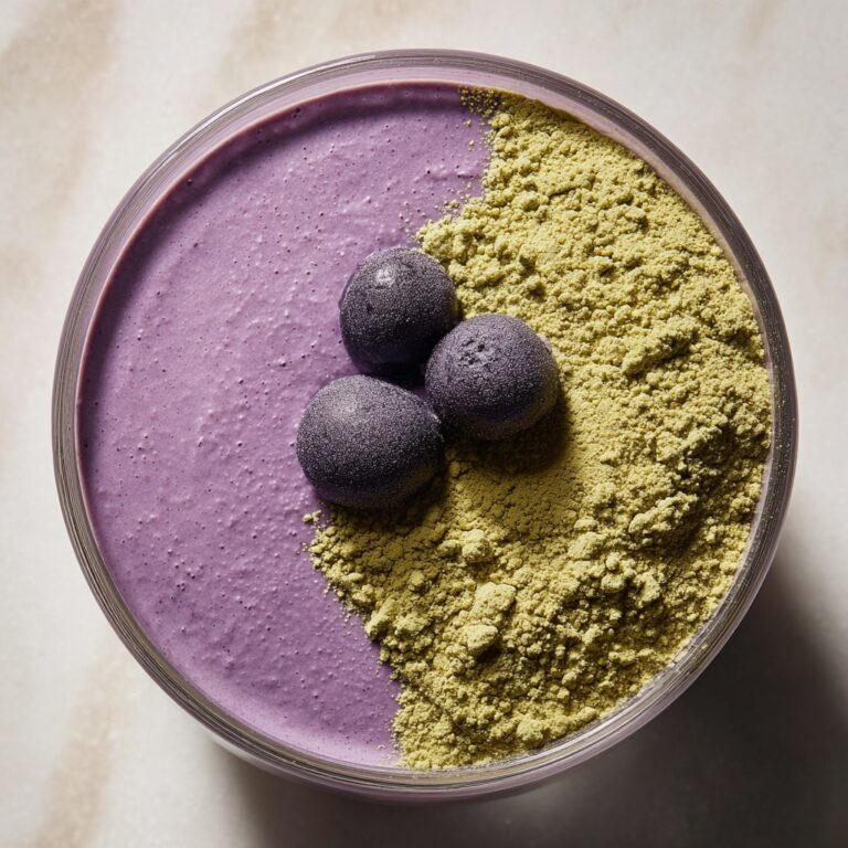 Wild Blueberry Vanilla Matcha Smoothie Recipe