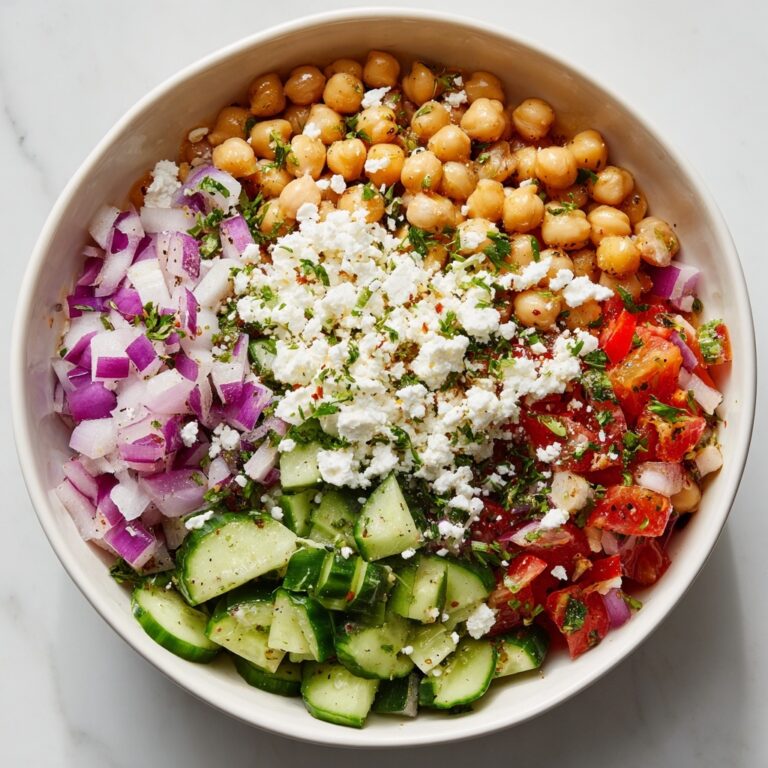 Refreshing Chickpea Feta Cucumber Salad for Healthy Meal Prep Recipe