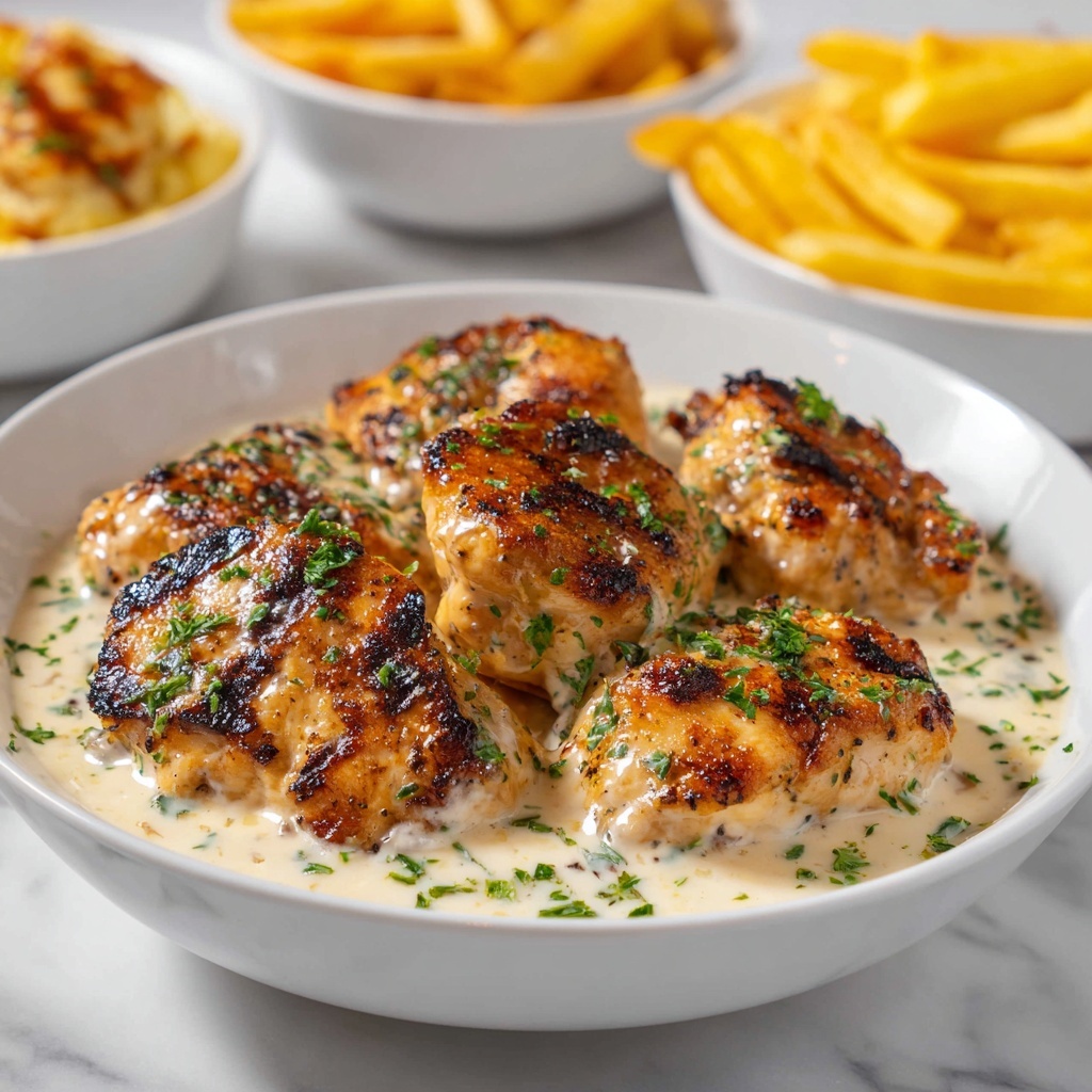 Turkish Chicken with Creamy White Sauce in 30 Minutes Recipe - Recipe Image
