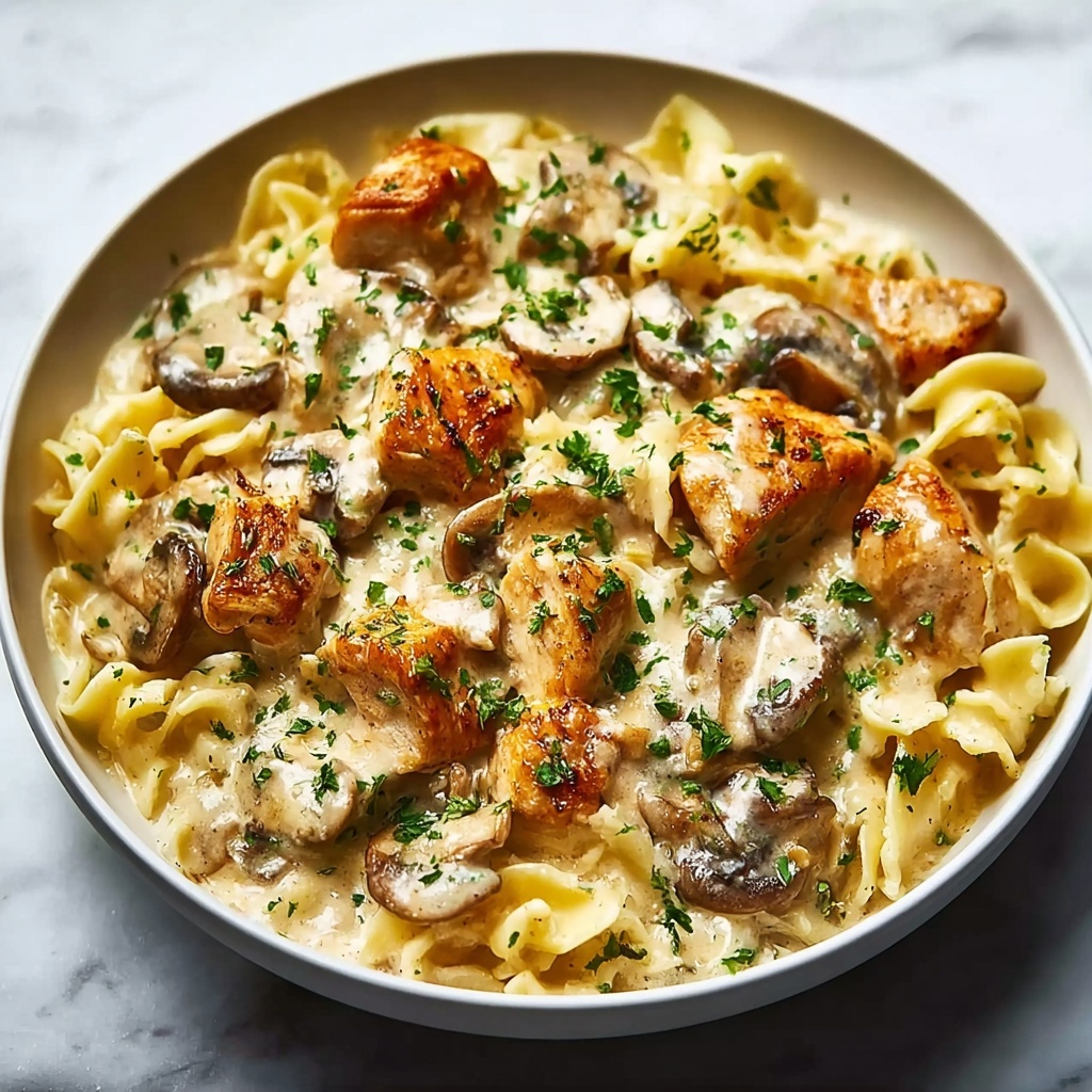Quick and Easy Rich Chicken Stroganoff for Cozy Nights Recipe - Recipe Image