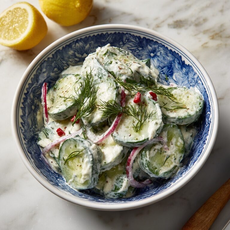 Cool and Creamy Tzatziki Cucumber Salad Recipe