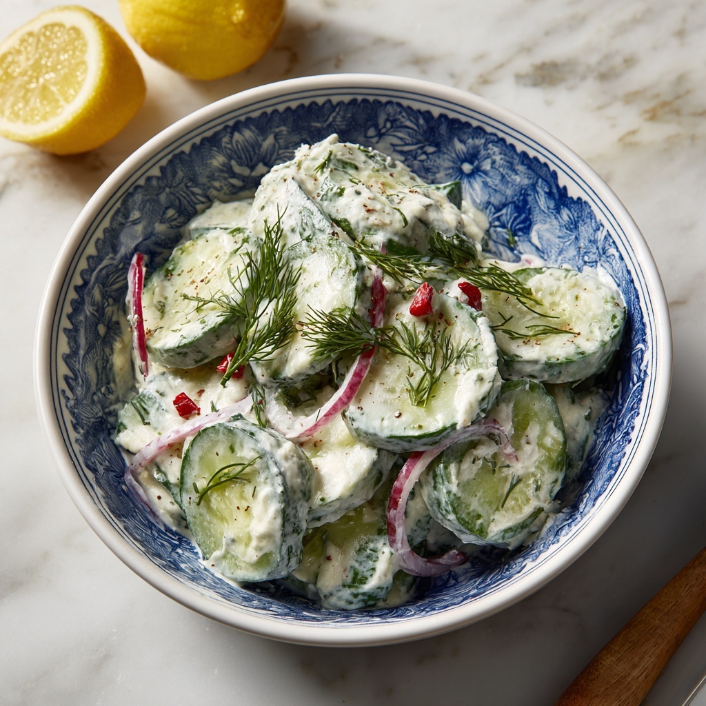 Cool and Creamy Tzatziki Cucumber Salad Recipe - Recipe Image