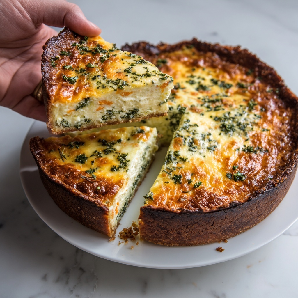 Cottage Cheese Crustless Quiche Recipe - Recipe Image