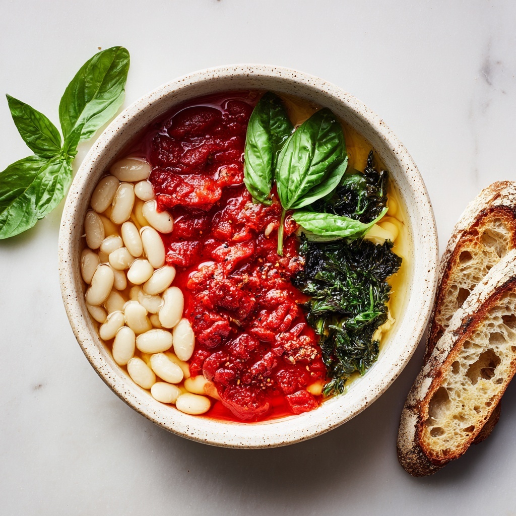 Burst Tomato Basil Butter Beans – Quick Vegan Comfort Food Recipe - Recipe Image