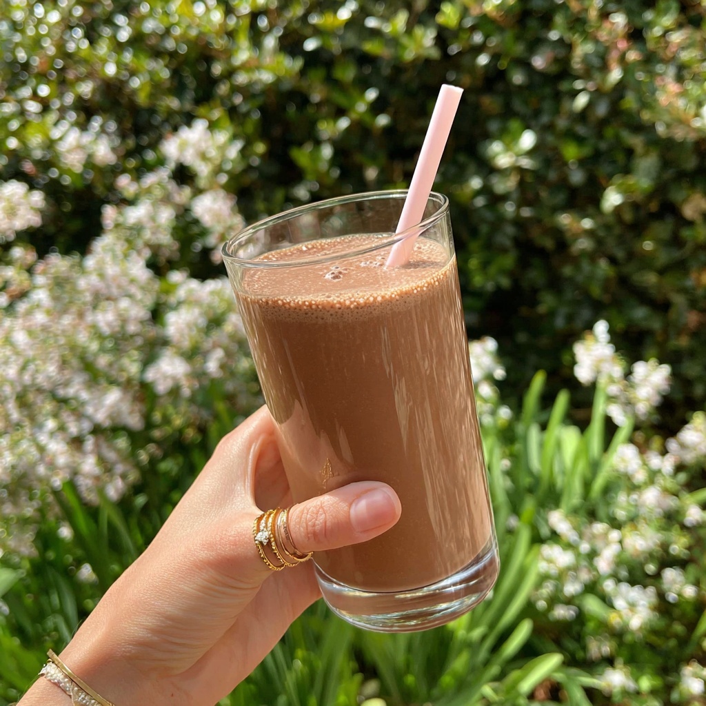 Chocolate Cherry Smoothie Recipe - Recipe Image
