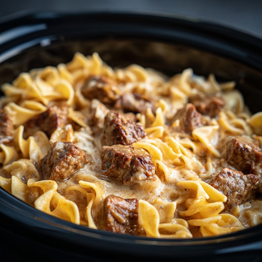 Slow Cooker Beef Stroganoff Recipe - Recipe Image