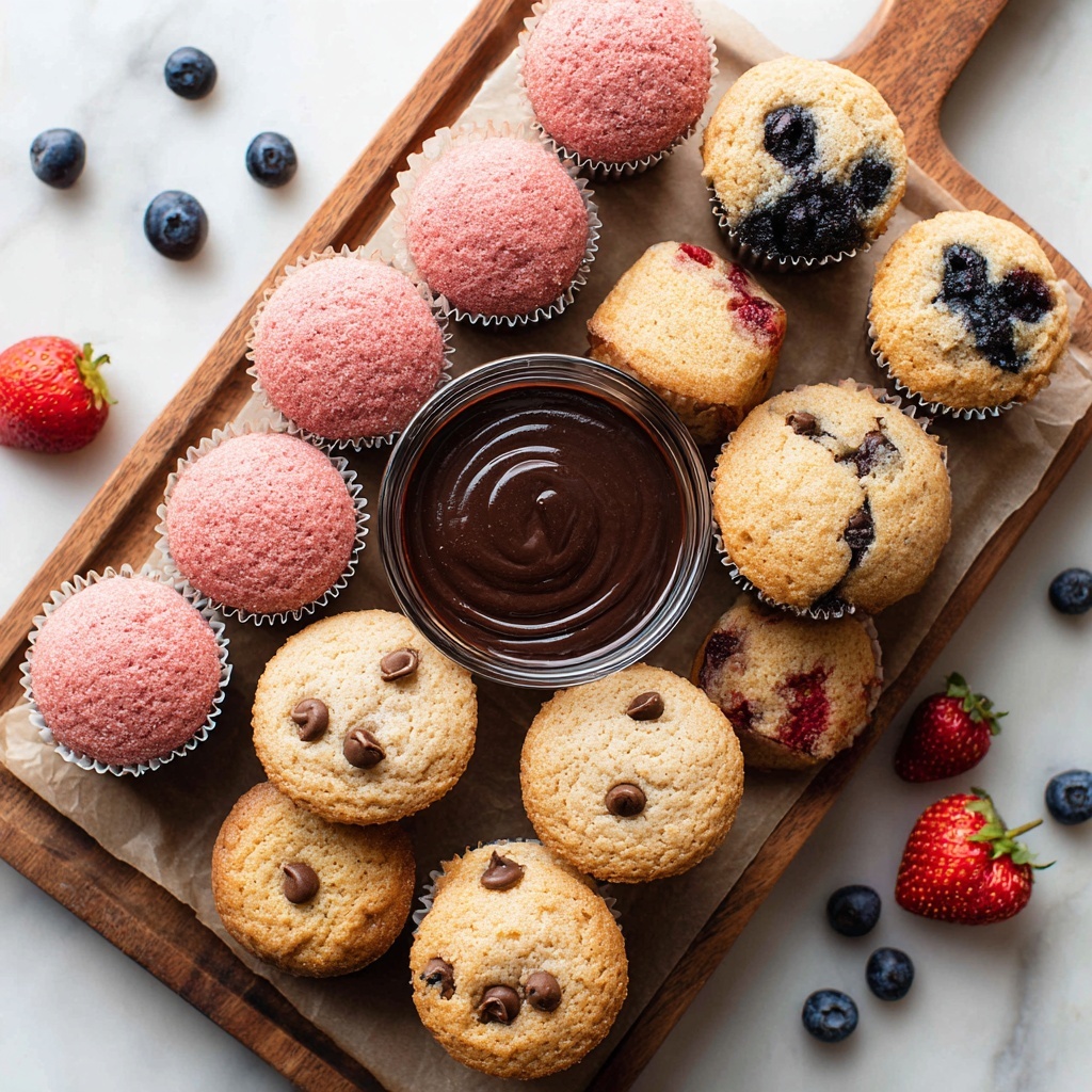 Pancake Muffin Bites with Fresh Fruit and Chocolate Chips Recipe - Recipe Image